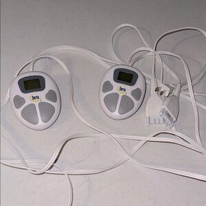 Serta White Remote Control Power Cord 4 Heated Electric Blank Set of 2